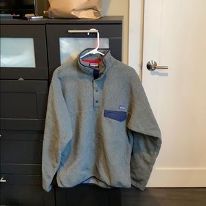 Grey Patagonia Synchilla Fleece Quarter Zip